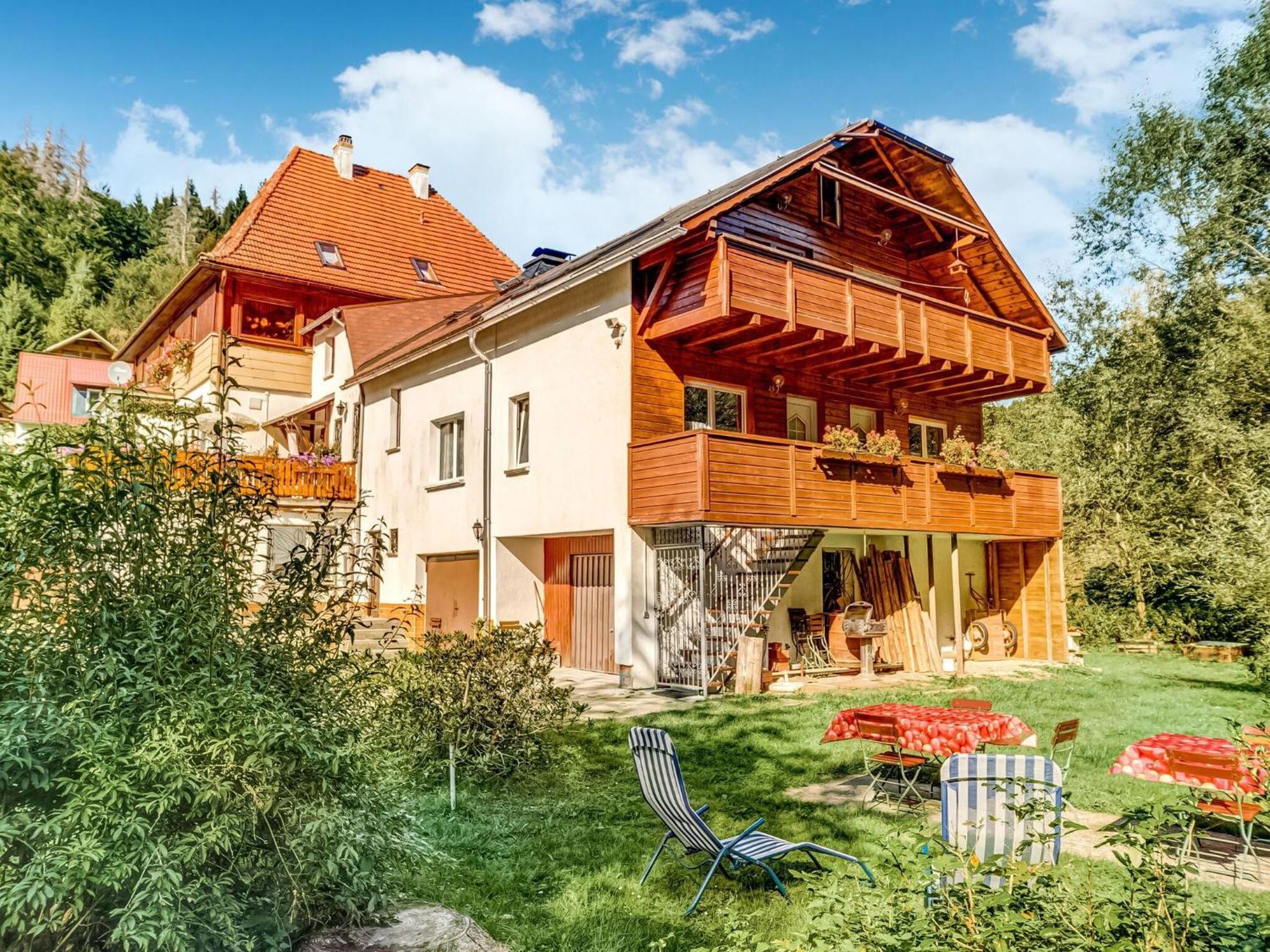Apartment Thuringian Forest With Balcony Gießübel 外观 照片